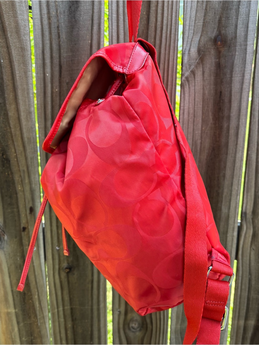 Coach backpack red🎒 - Picture 3 of 9